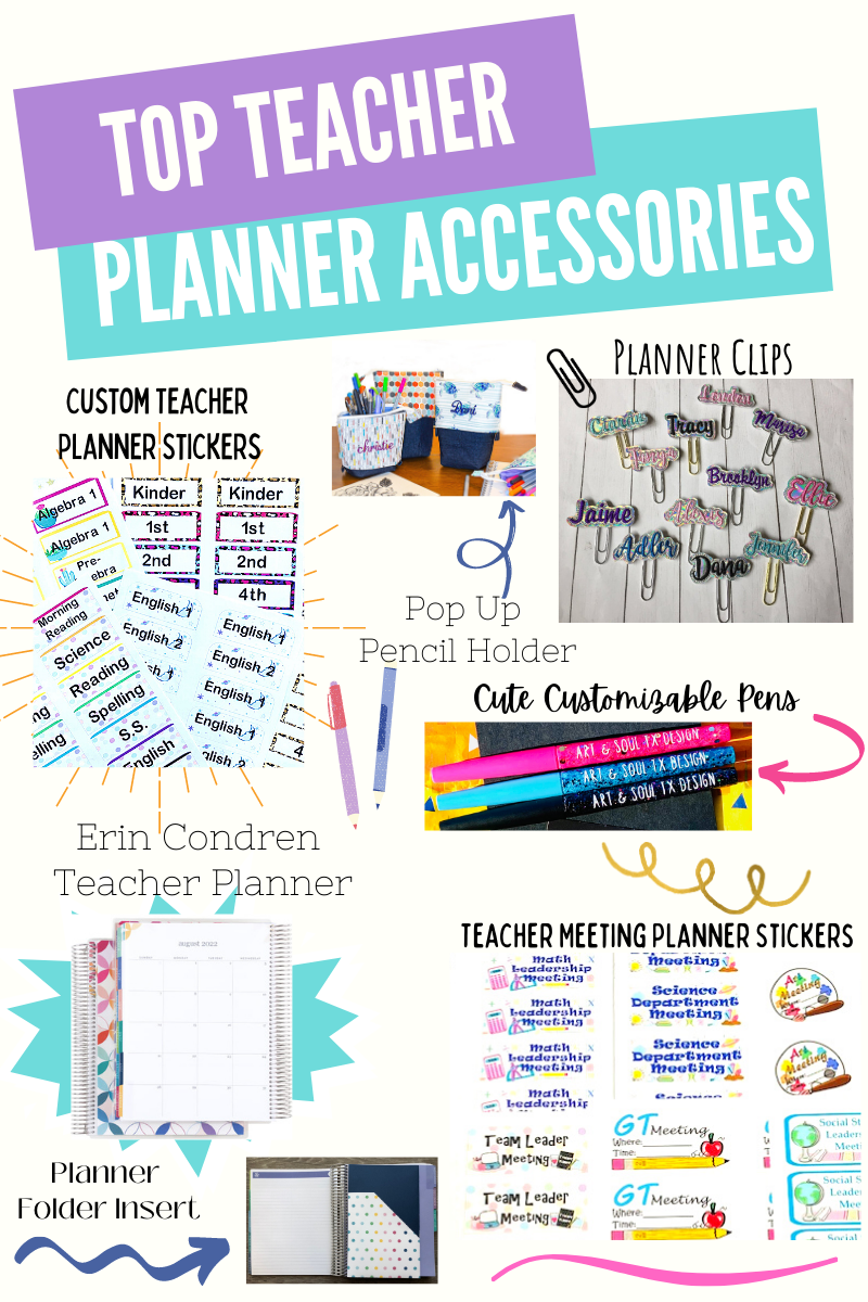 Top Teacher Planner Accessories