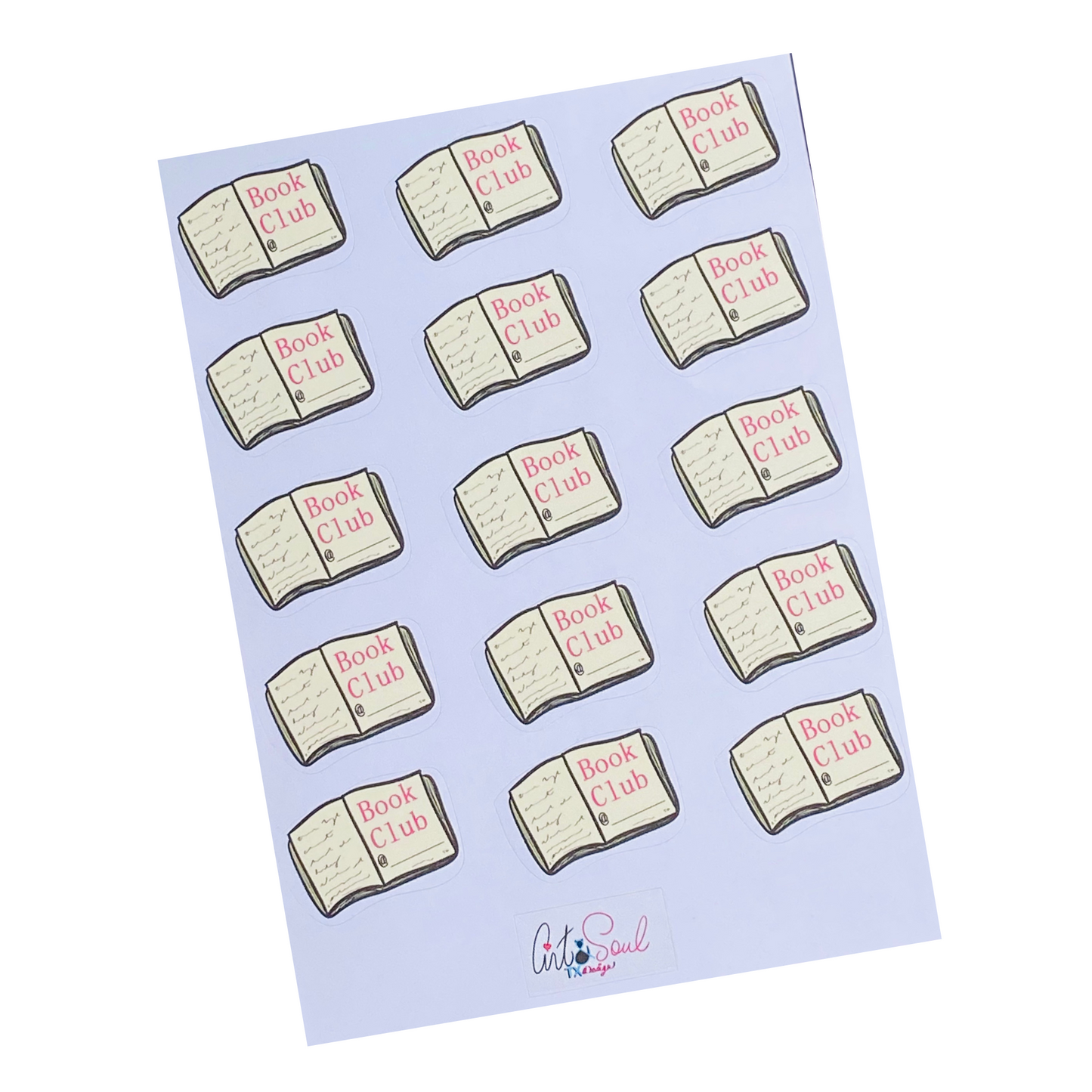 Book Club Planner Stickers