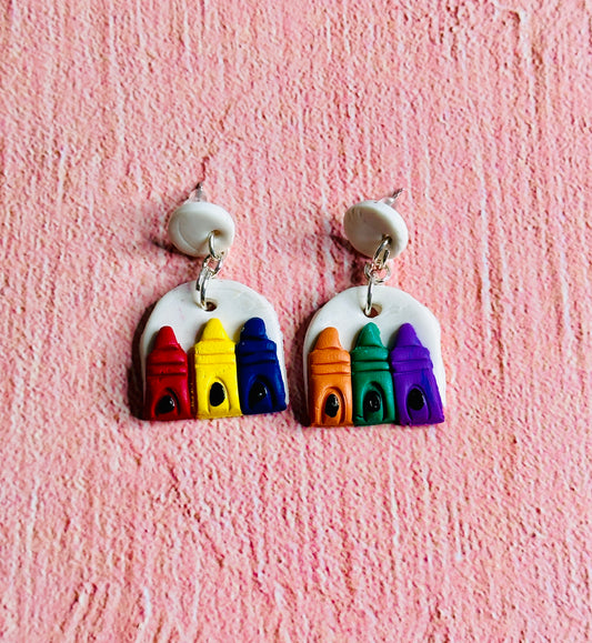 Warm and Cool Color Earrings