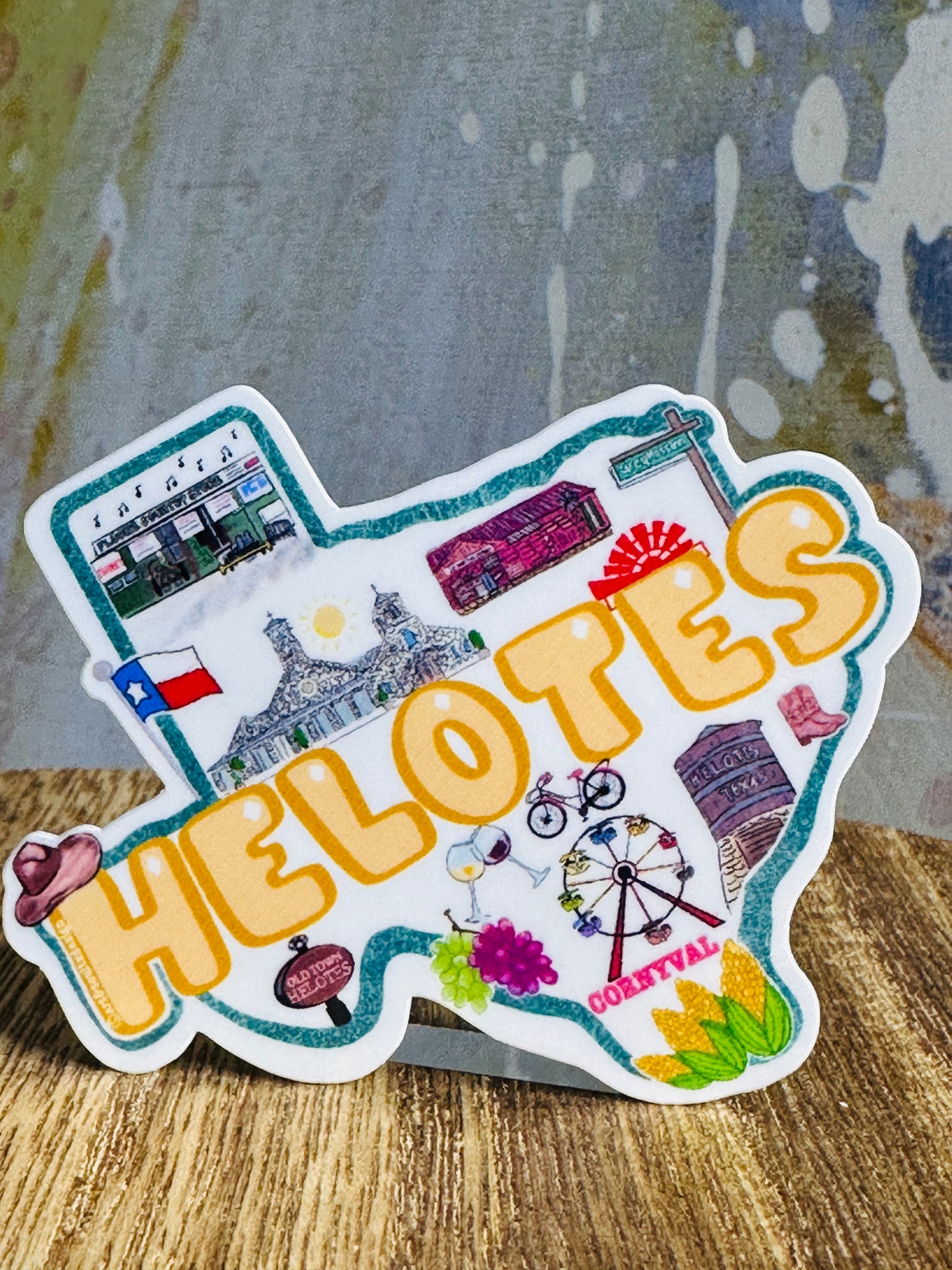 Helotes Waterproof & UV-Resistant Sticker