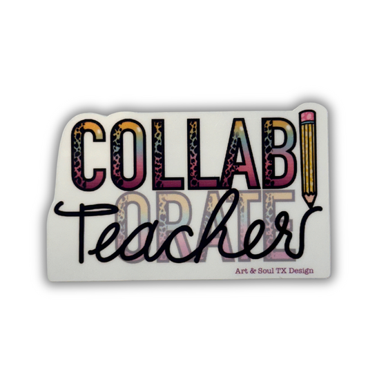 Collab Teacher Sticker