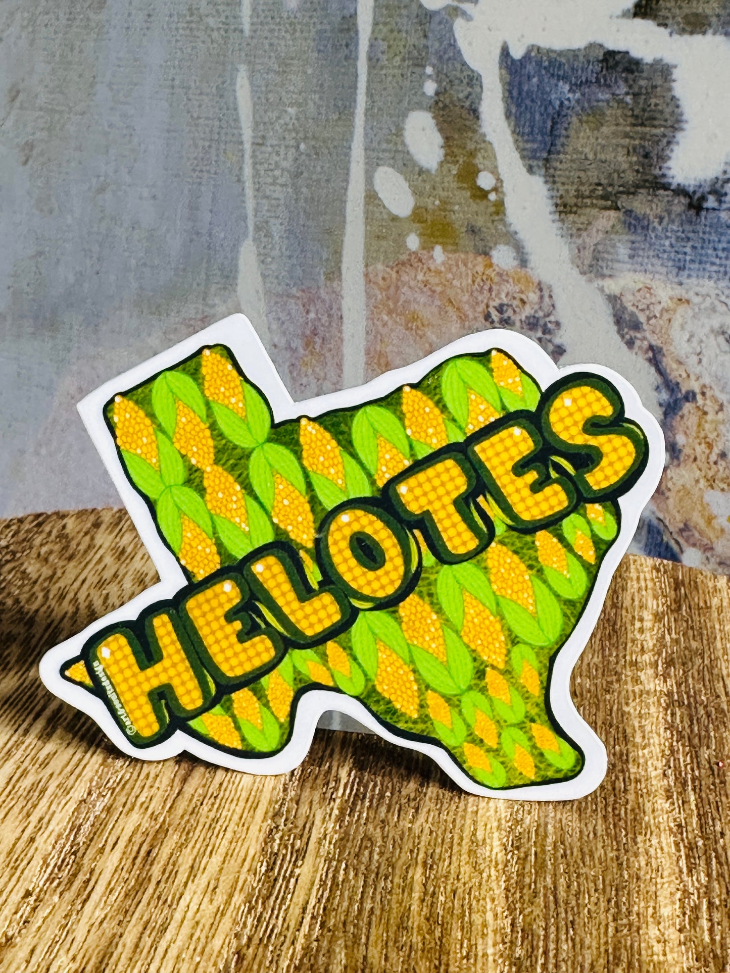 Helotes Corn Waterproof & UV-Resistant Sticker