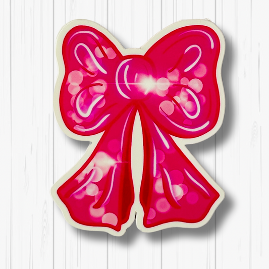 Stickers - Pink Christmas Bow