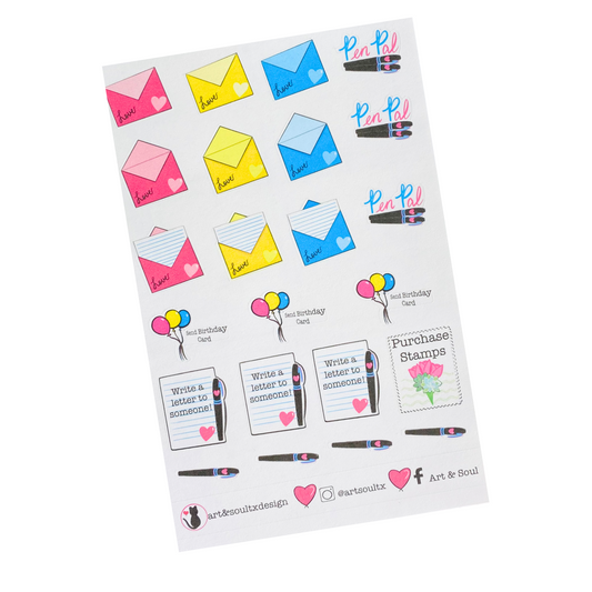 Pen Pal Planner Stickers,