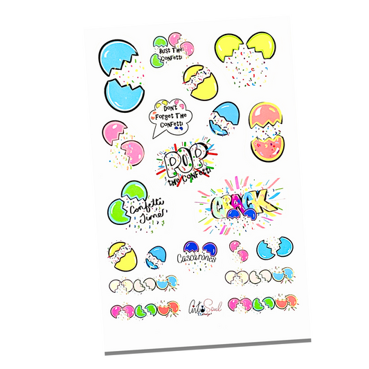 Confetti Celebration Stickers