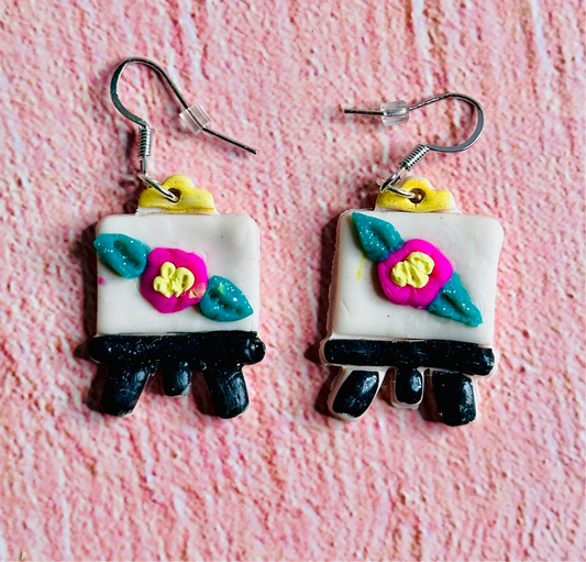 Art Canvas Earrings