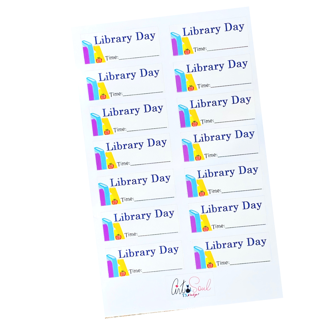 School Library Day Stickers For Teachers