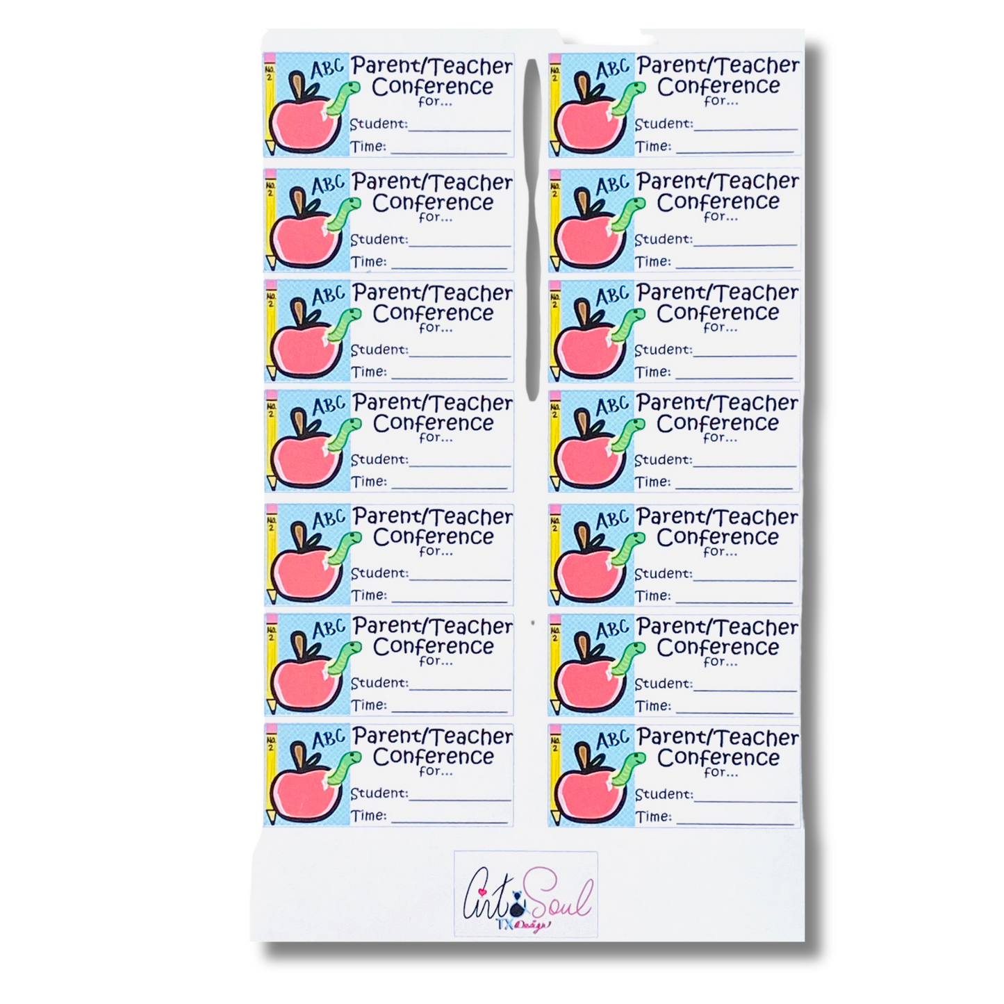 Parent Conference Stickers, Teacher Planner Sticker Sheet
