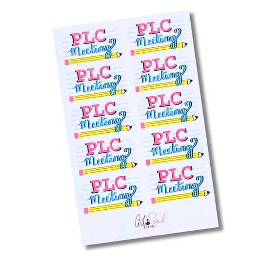 PLC Meeting Stickers