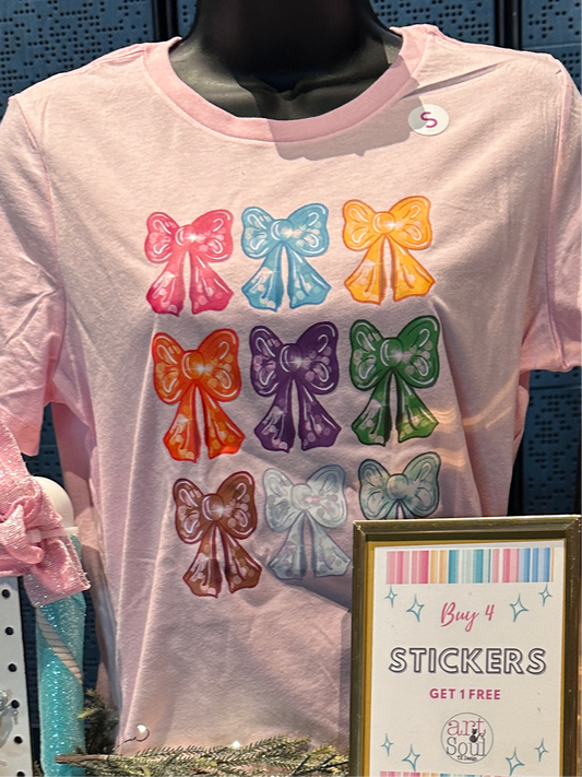 Pretty Bows Christmas T-Shirt