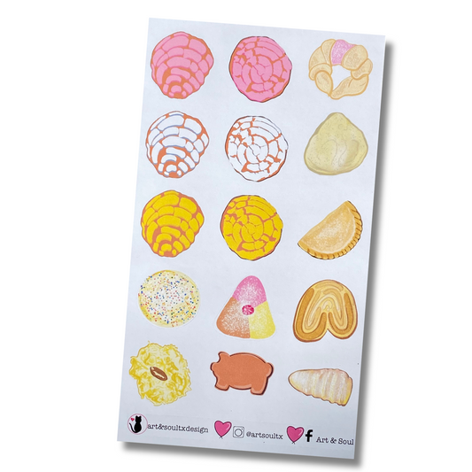 Sweet Bread Stickers, Pan Dulce Planner Stickers