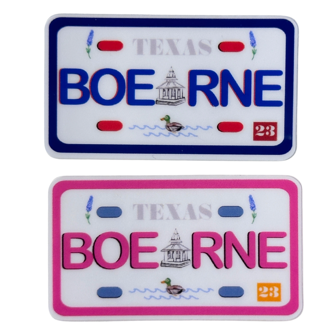 Sticker - Boerne TX License Plate Stickers