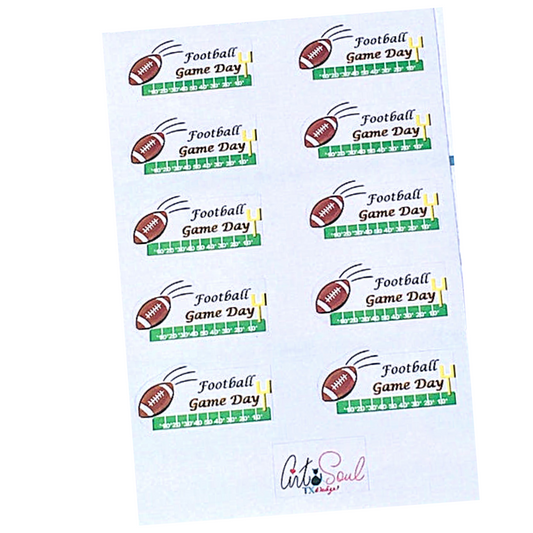 Football Game Day Planner Stickers