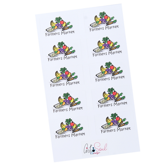 Farmers Market Planner Sticker