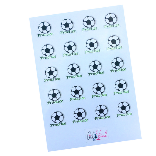 Soccer Practice Planner Stickers