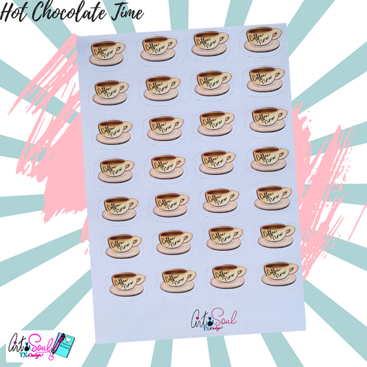 Hot Chocolate Planner Stickers