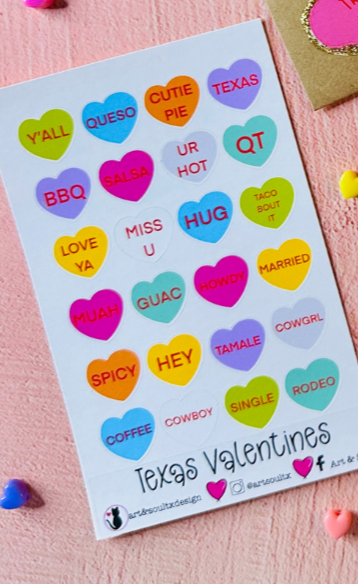 Planner Stickers - Tex-Mex Valentine