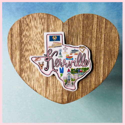 Kerrville, TX Waterproof & UV-Resistant Sticker