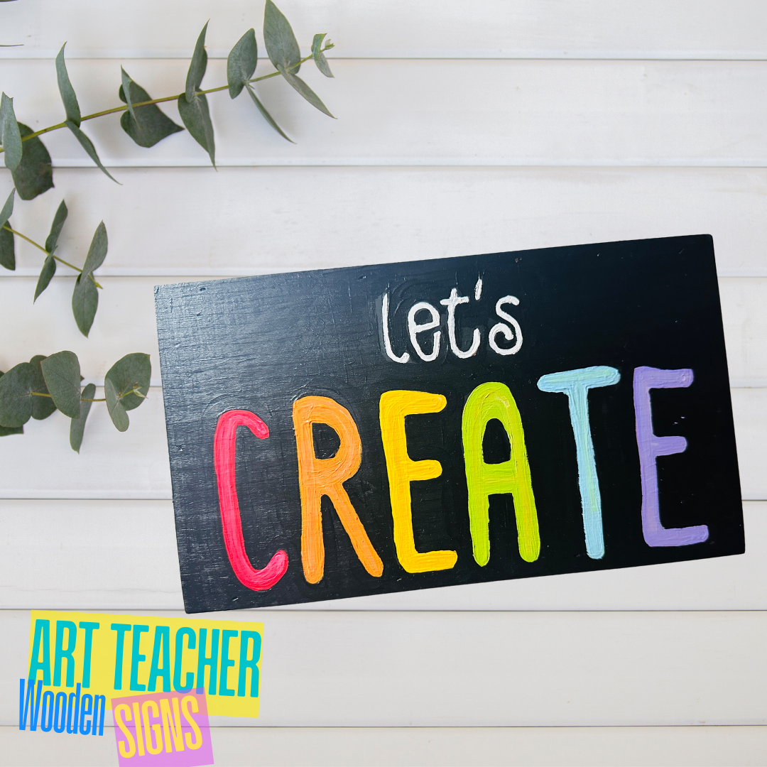 Art Teacher Wooden Signs