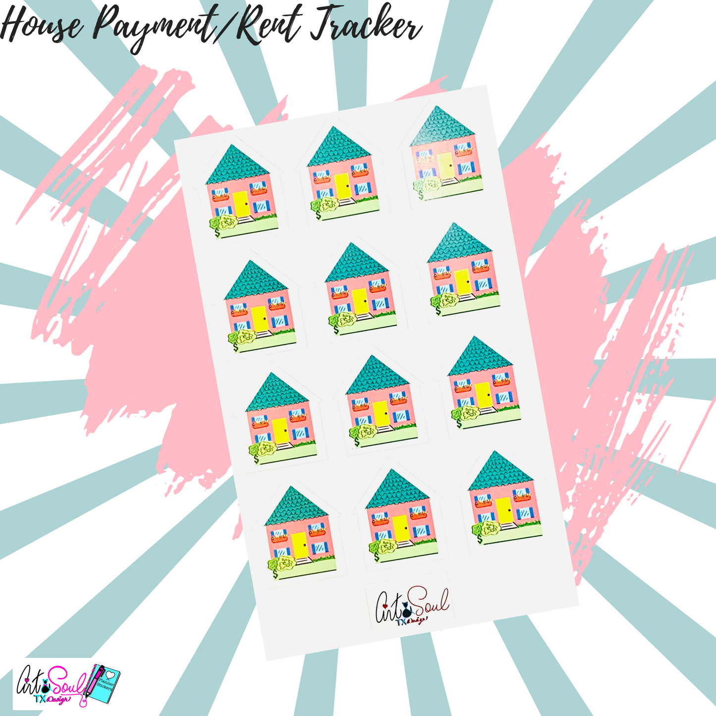 House Payment Adulting Sticker Sheet