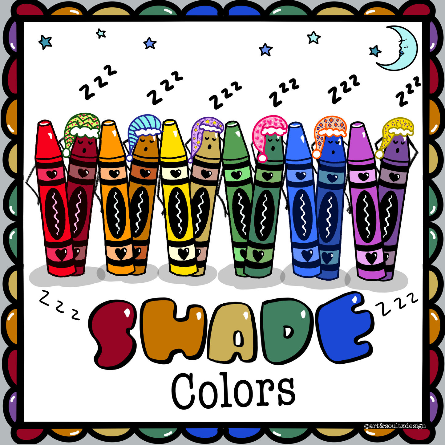 Printable Art Class Color Family Labels, Classroom Decor, Classroom Organization, PNG File, Instant Download