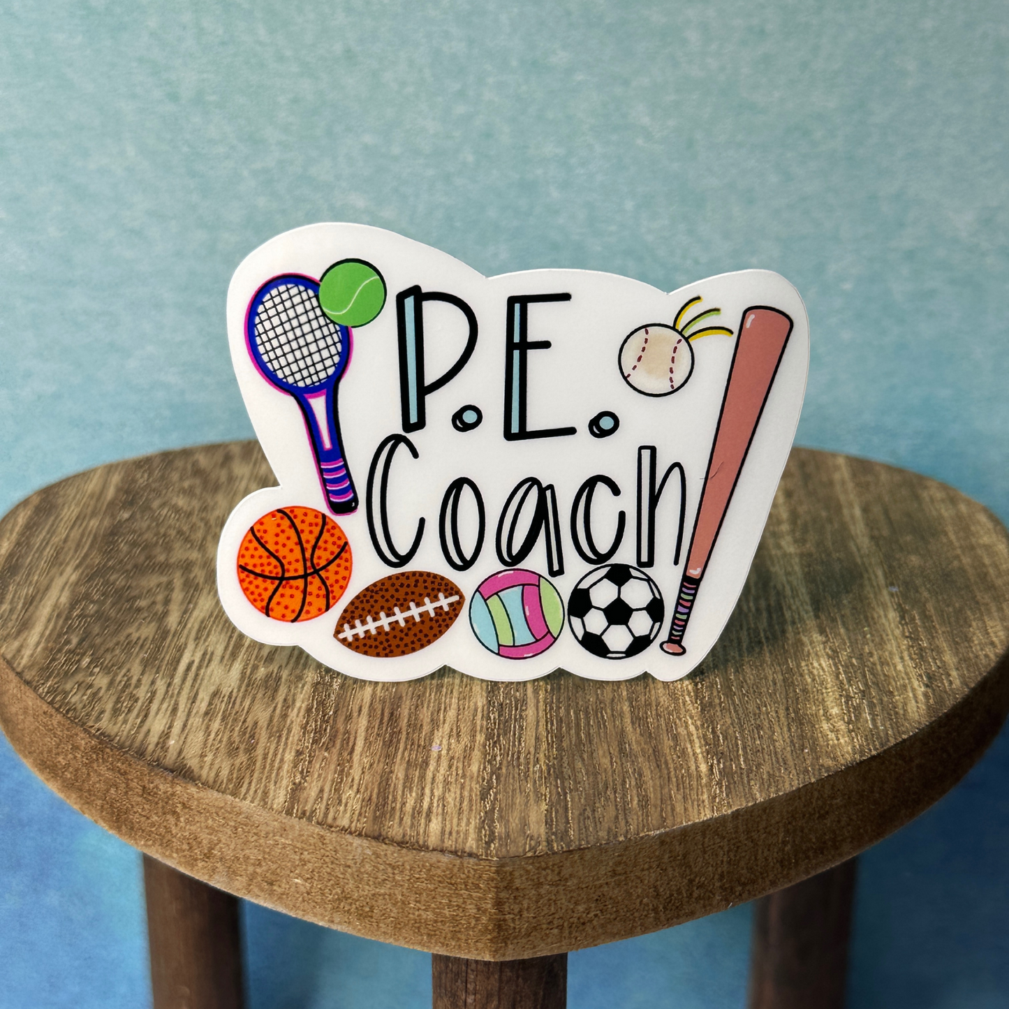 P.E. Coach Sticker