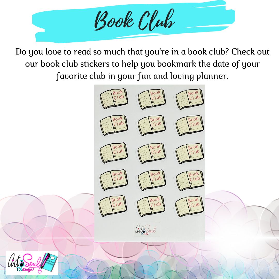 Book Club Stickers