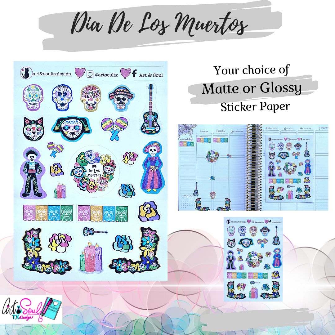 Dia De Los Muertos, Mexican Sugar Skull Stickers