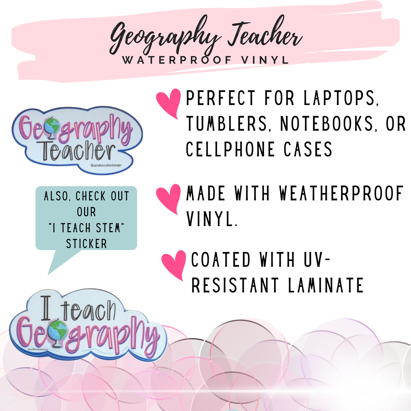 Geography Teacher Sticker