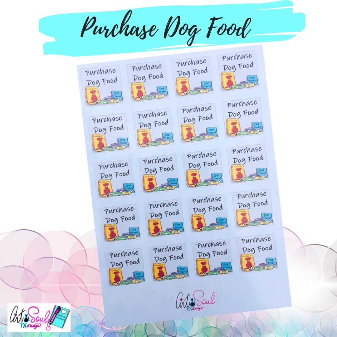 Purchase Dog Food Pet Stickers