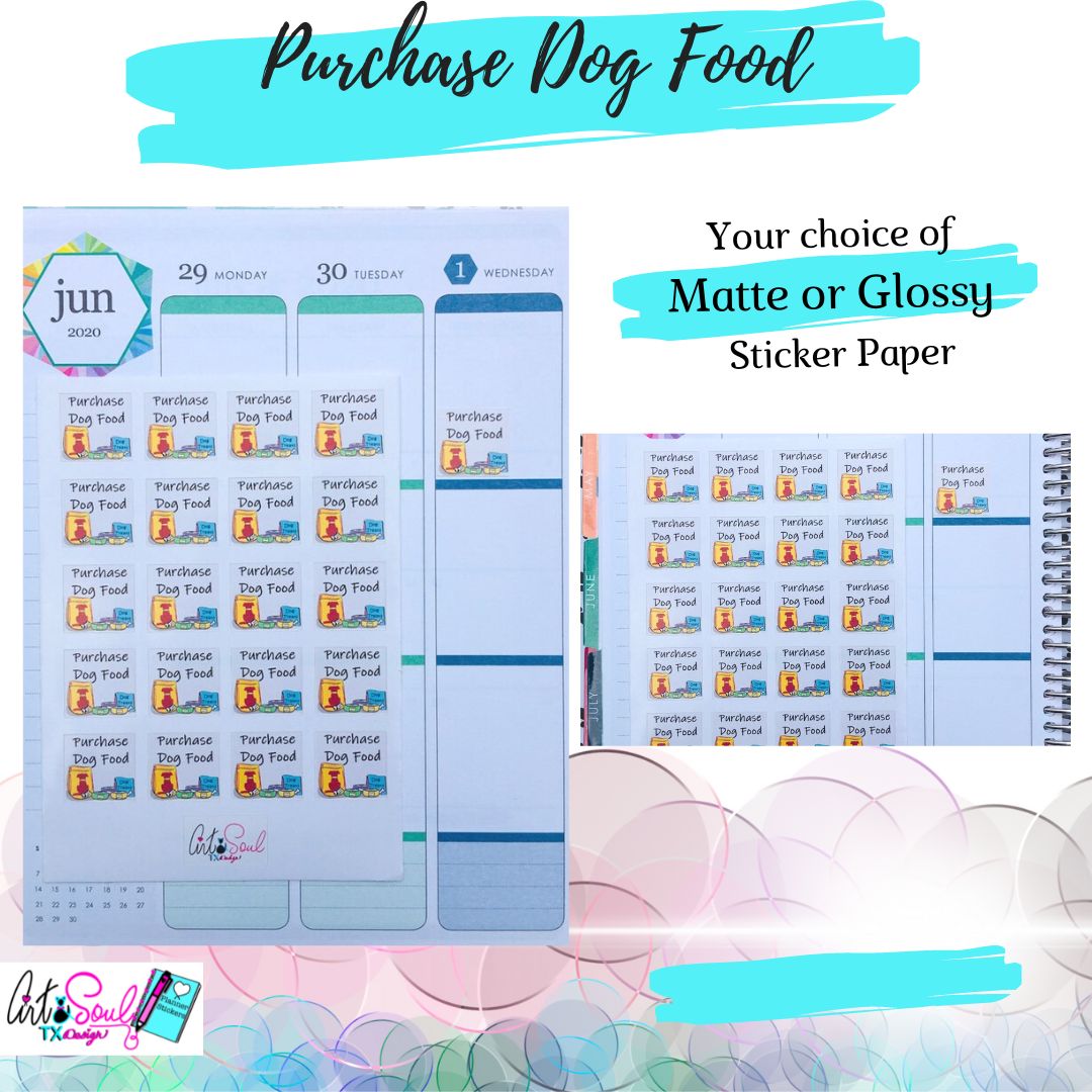 Purchase Dog Food Pet Stickers