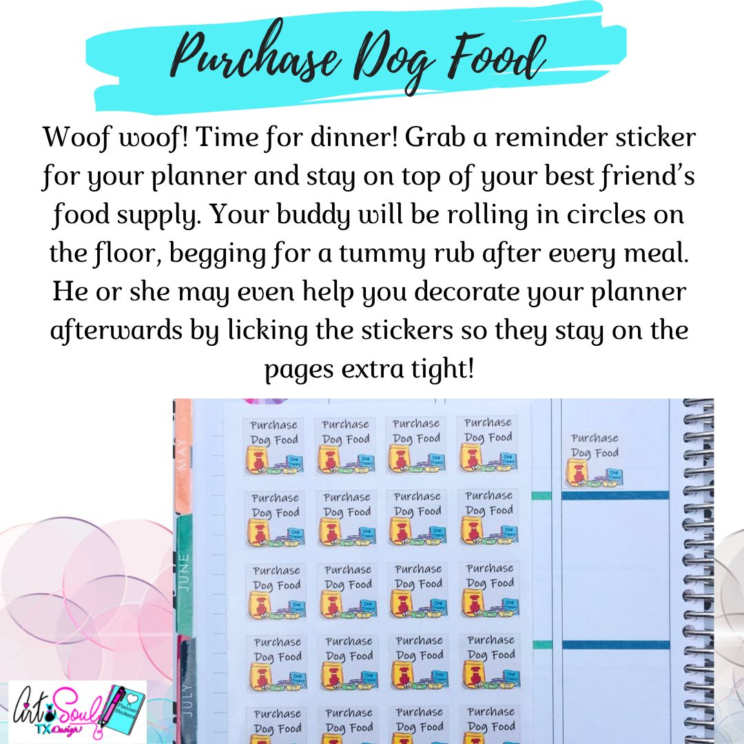 Purchase Dog Food Pet Stickers