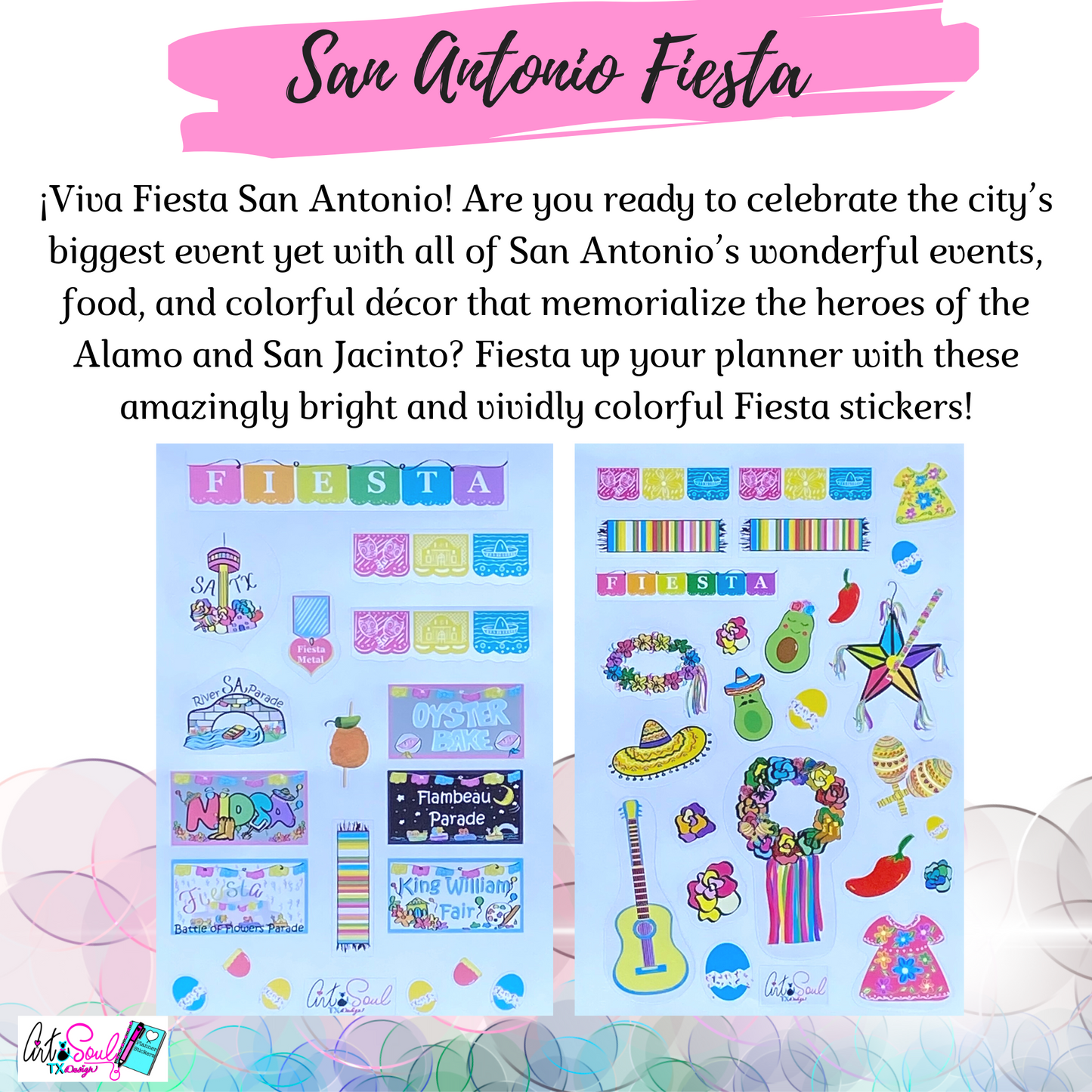 Fiesta San Antonio Sticker Pack
