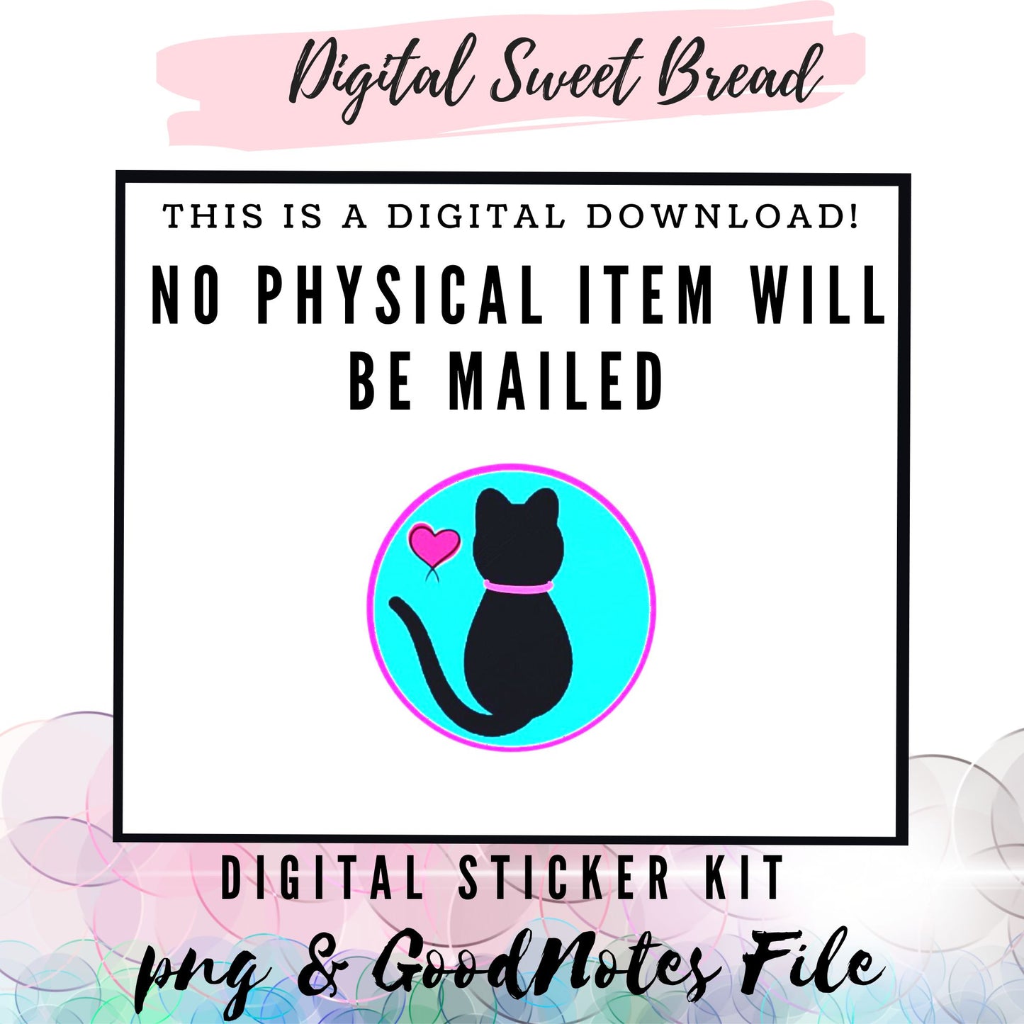 Sweet Bread Pan Dulce Sticker Kit - Pre Cropped PNGs, GoodNotes File, Hand Drawn Clip Art for Digital Planning or Bullet Journal