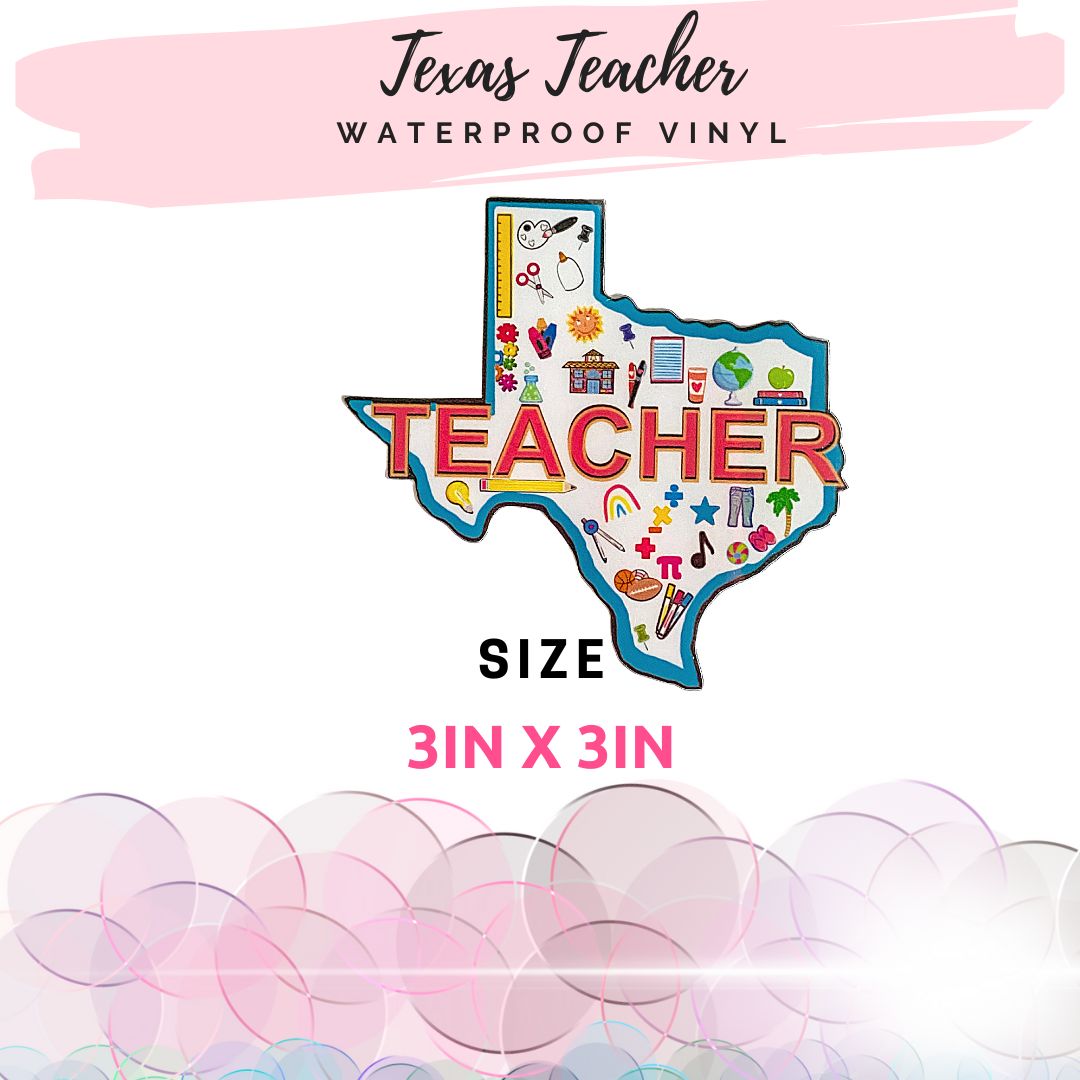 Sticker - Texas Teacher Laptop & Tumbler Sticker