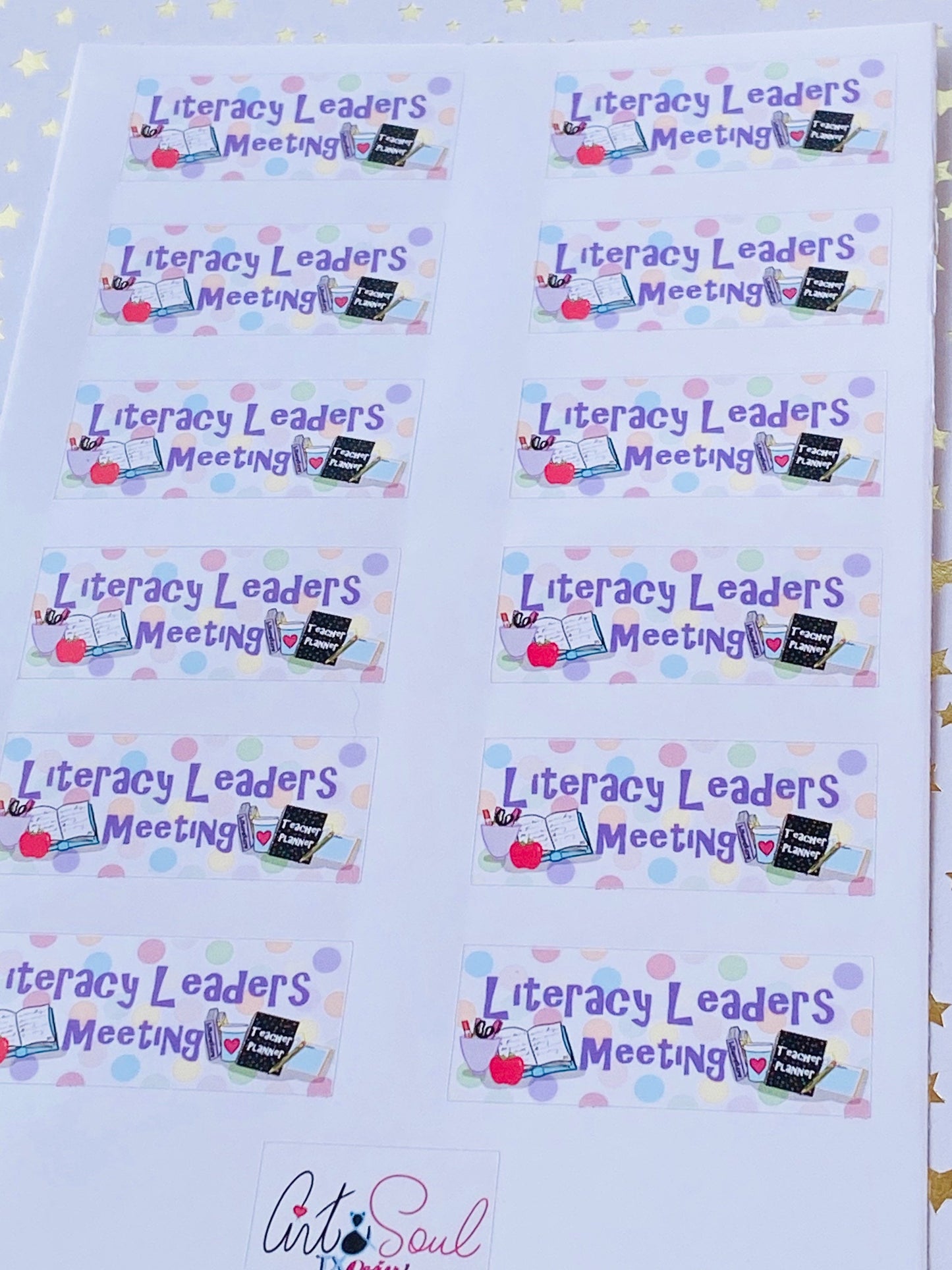 Literacy Leaders Meeting Sticker