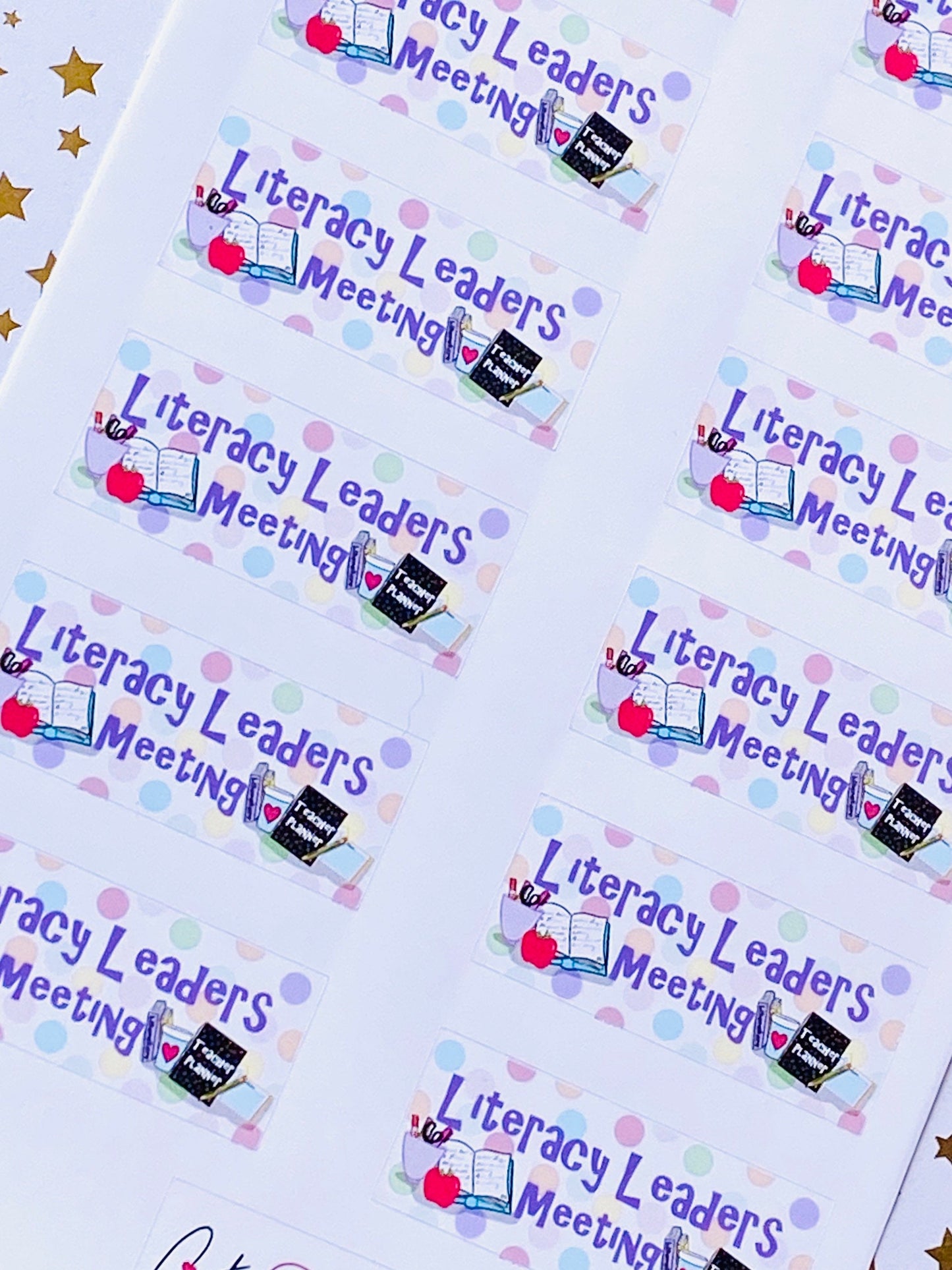 Literacy Leaders Meeting Sticker