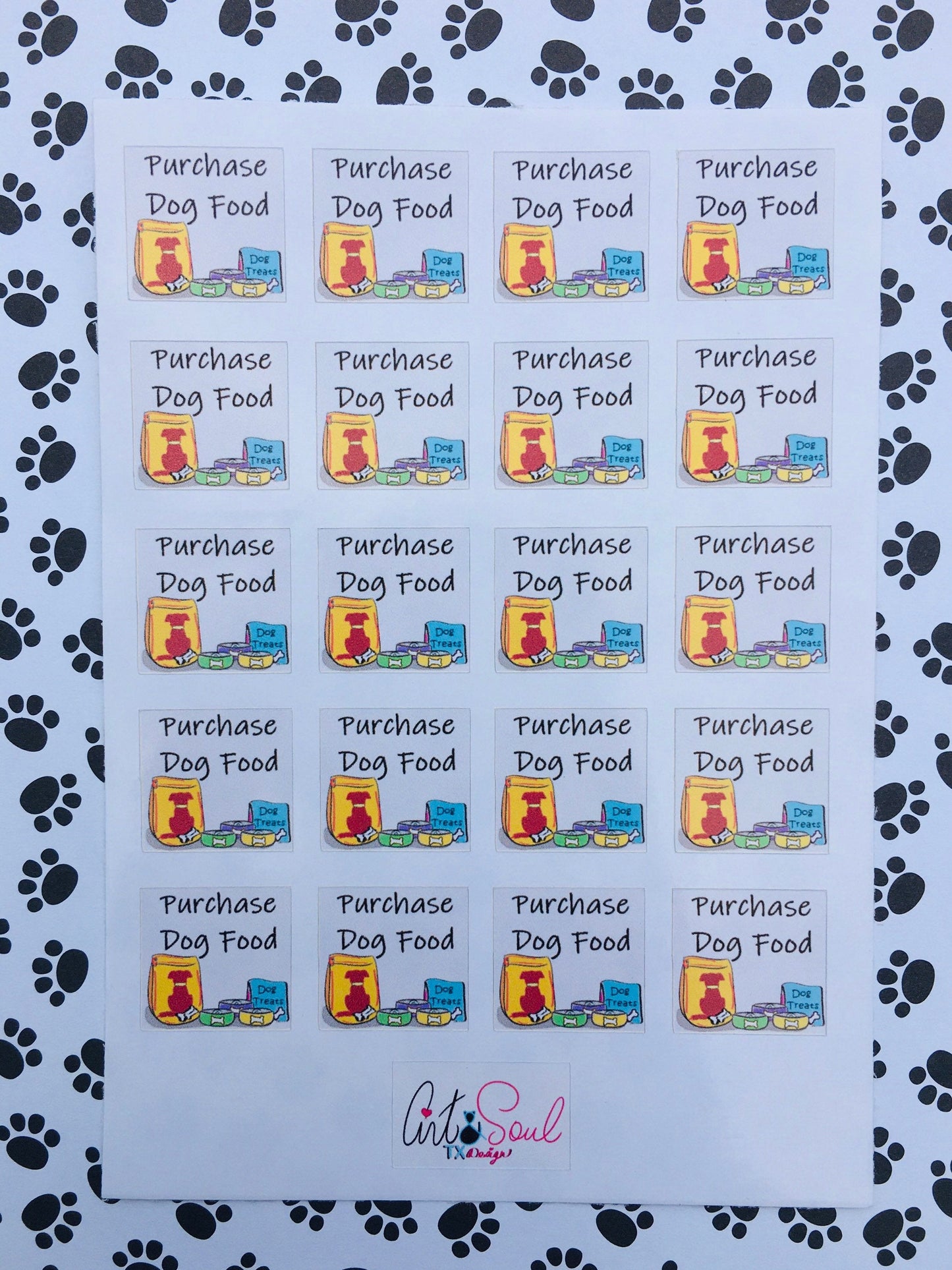 Purchase Dog Food Pet Stickers