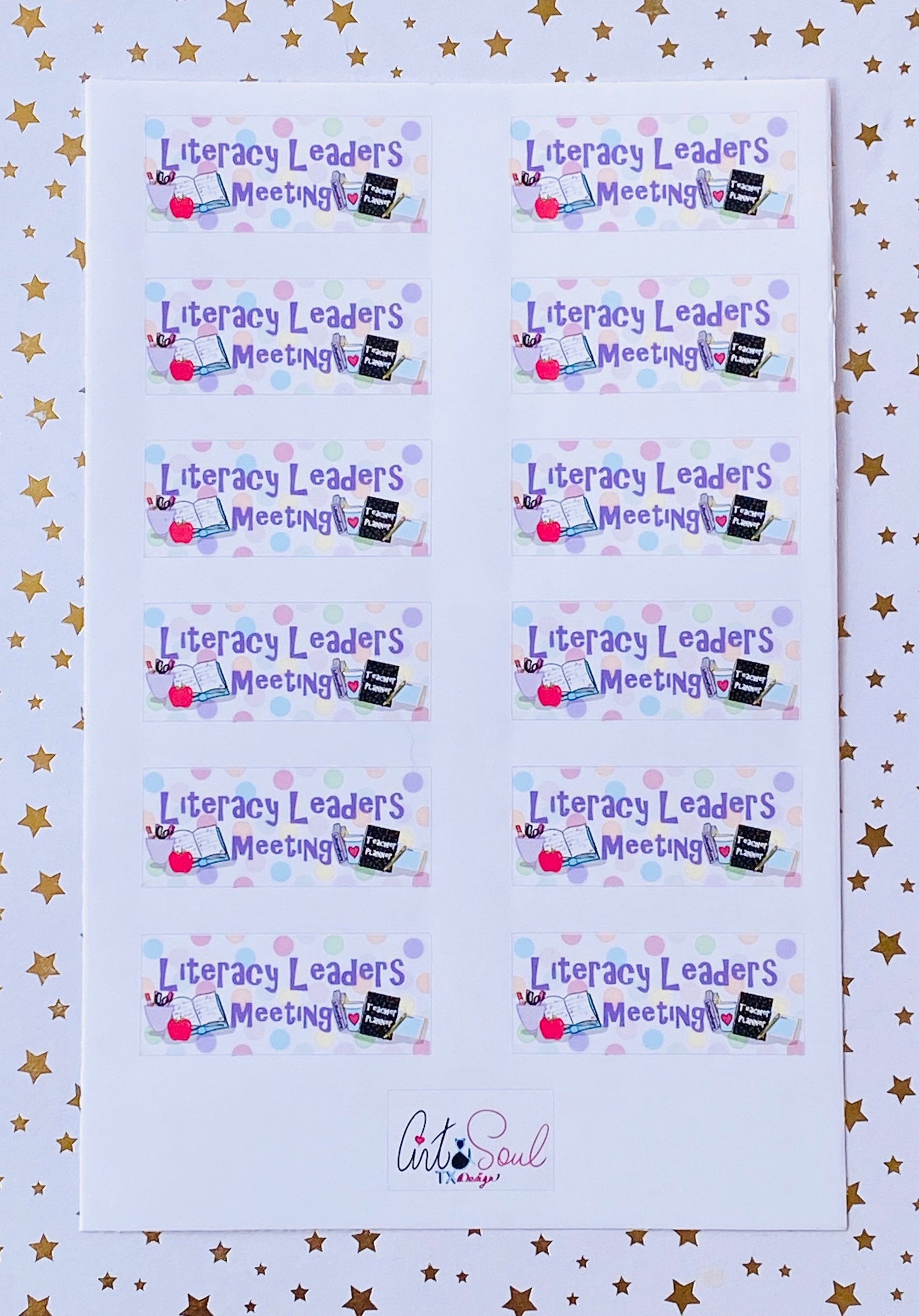 Literacy Leaders Meeting Sticker