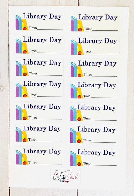 School Library Day Stickers For Teachers