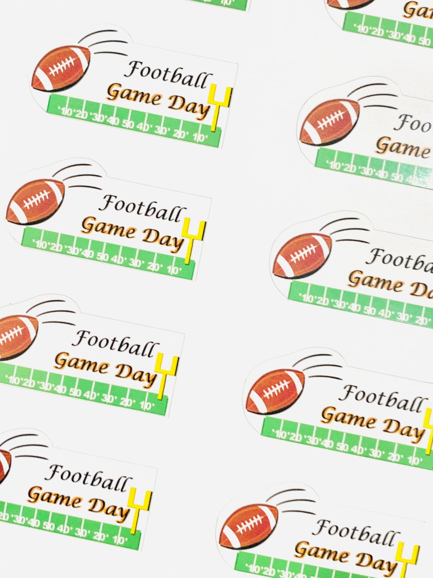 Football Game Day Planner Stickers